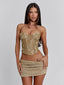 MONTY MINI SKIRT GOLD Mini Skirt 