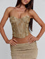 MONTY MINI SKIRT GOLD Mini Skirt 