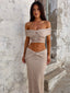 MILLER TOP BEIGE Crop Top 
