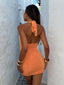 MIMIA MINI DRESS ORANGE Mini Dress 