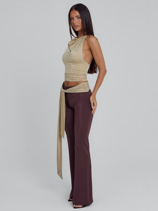 MINNA PANT BROWN TAN Pants 