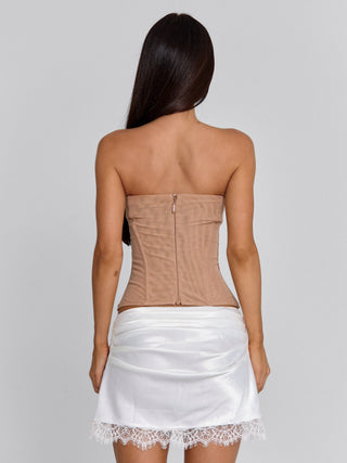 CAYANA MINI SKIRT WHITE Mini Skirt 
