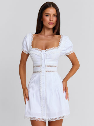 NADIENE MINI DRESS WHITE Mini Dress 