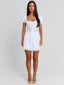 NADIENE MINI DRESS WHITE Mini Dress 