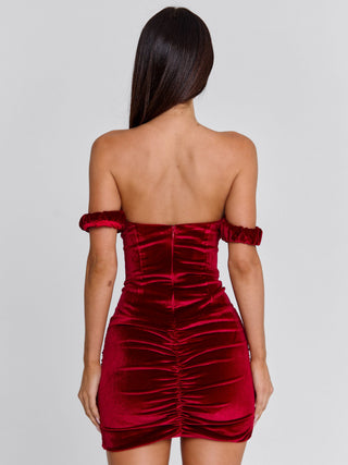 NARNIE MINI DRESS RED Mini Dress 