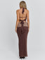 NERINA TOP CHOCOLATE Crop Top 