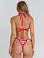 NICOLETTE BIKINI BOTTOM RED WHITE STRIPE Bikini Bottom 