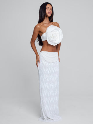 NIVA TOP WHITE Crop Top 