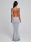 NIVRA MAXI SKIRT SILVER Maxi Skirt 
