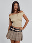 NOMI MINI SKIRT PLAID Mini Skirt 