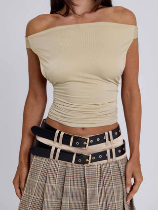 NOMI MINI SKIRT PLAID Mini Skirt 