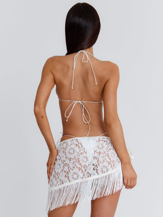 NYASIA SARONG IVORY Mini Skirt 