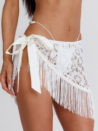 NYASIA SARONG IVORY Mini Skirt 