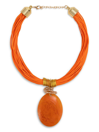 NYRA NECKLACE ORANGE Necklaces 