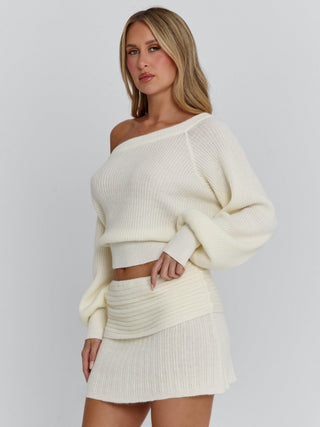 ORENA MINI SKIRT IVORY Mini Skirt 