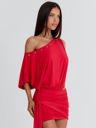 OTHELLIO MINI DRESS RED Mini Dress 