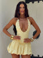 PAISLEE MINI DRESS YELLOW Mini Dress 