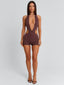 PAISLEI PLAYSUIT BROWN Playsuit 