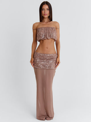 PATIENCE CROP TOP TAUPE Crop Top 