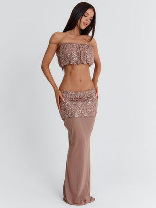 PATIENCE CROP TOP TAUPE Crop Top 