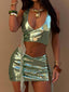 POPPEI MINI SKIRT MINT GREEN Mini Skirt 