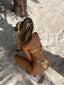 PORTO BANDEAU TOP GOLD SHIMMER Bikini Top 