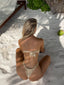 PORTO BANDEAU TOP GOLD SHIMMER Bikini Top 