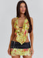 QAHIRA CROP TOP AZZURRA Crop Top 