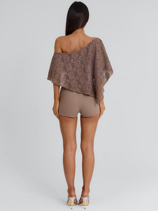REECE LONGLINE TOP TAUPE Top 