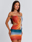 REGINA MINI DRESS OCEAN OMBRE Mini Dress 