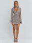 REHNEE BLAZER GREY PINSTRIPE Blazer 