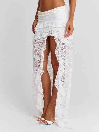 RIVANA MAXI SKIRT WHITE Maxi Skirt 