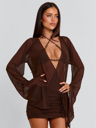 ROBERTA MINI DRESS CHOCOLATE Mini Dress 