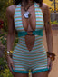 ROSAE PLAYSUIT TEAL STRIPE Playsuit 
