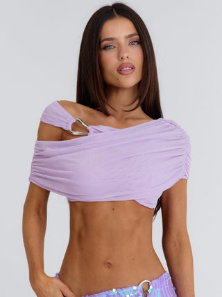 ROSALEE CROP TOP PURPLE Crop Top 