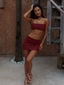 RUI TOP DEEP RED Crop Top 