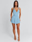 SAIDEE MINI DRESS BLUE Mini Dress 