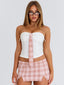 SCHOOLGIRL CORSET TOP WHITE Corset 
