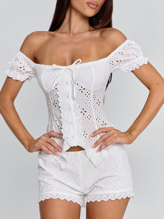 SELVIA TOP WHITE Corset 