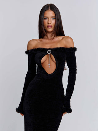 SENRAH MAXI DRESS BLACK Maxi Dress 