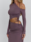 SERAYA MAXI DRESS MAUVE Maxi Dress 