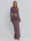 SERAYA MAXI DRESS MAUVE Maxi Dress 