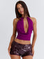 SHAYNA CROP TOP PURPLE Crop Top 