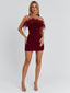 SHONA MINI DRESS BURGUNDY Mini Dress 