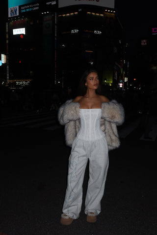 SOLA MESH CORSET TOP WHITE Corset 