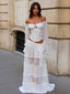 SOLALNES SKIRT WHITE Maxi Skirt 