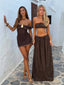 SOREN TOP CHOCOLATE Crop Top 