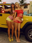 JACQUELINE TOP LIME Crop Top 