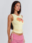 TELLA TOP YELLOW Graphic Tee 