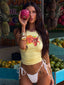 TELLA TOP YELLOW Graphic Tee 